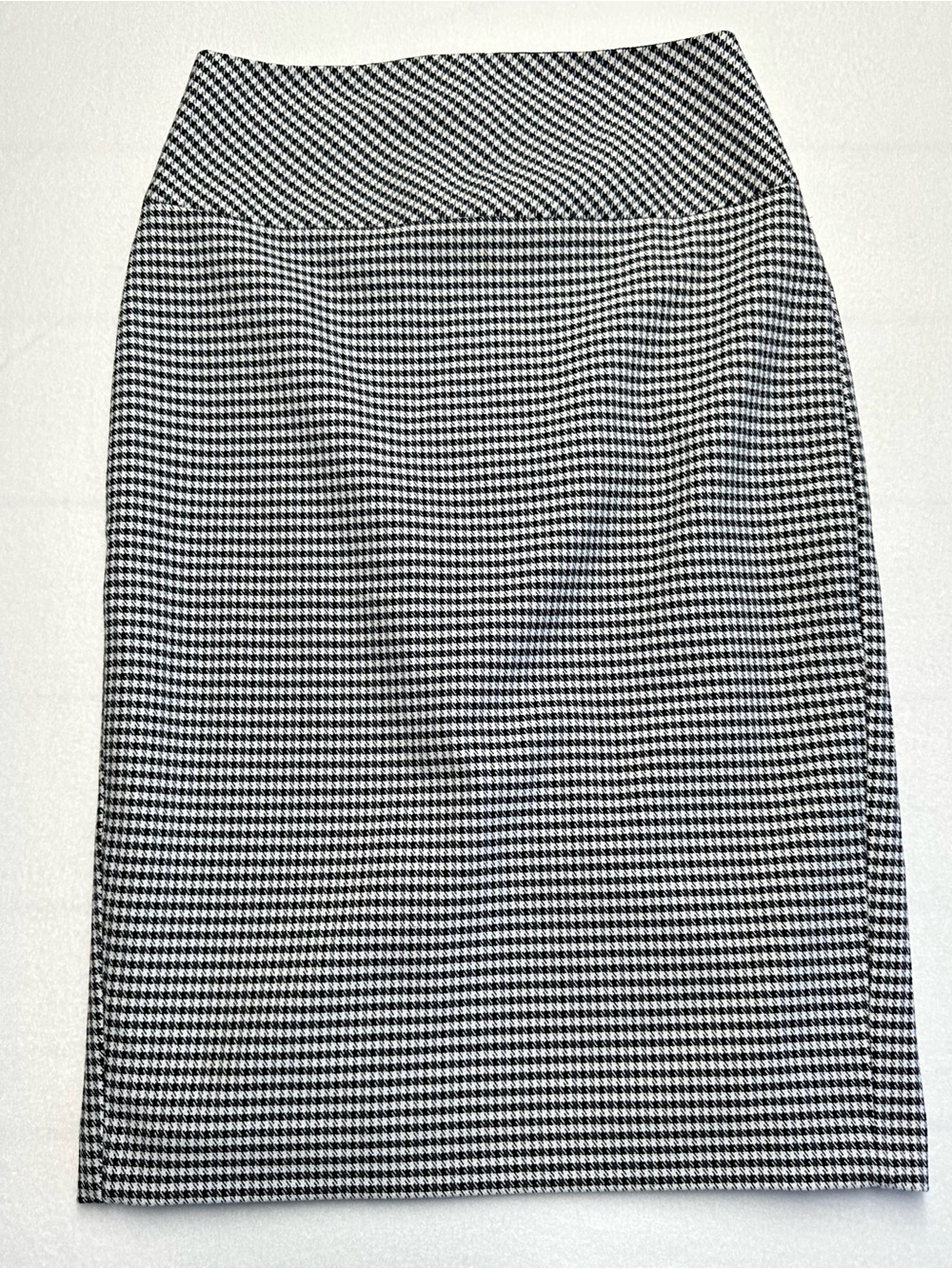 Express Size 0 Houndstooth Pencil Skirt – Black White Classic Tailored Workwear